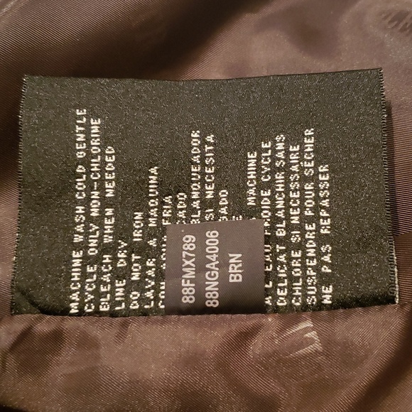 Ellen Tracy NEW VEST Crushed Faux Fur Women's L Drawstring Waist BROWN BLACK NWT - Picture 15 of 16